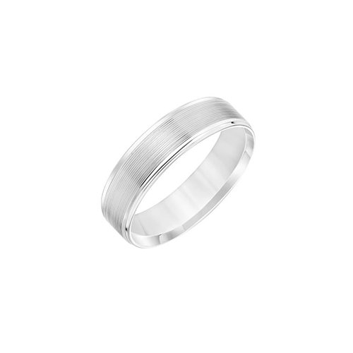 Fink's 14K White Gold Beveled Edge Band